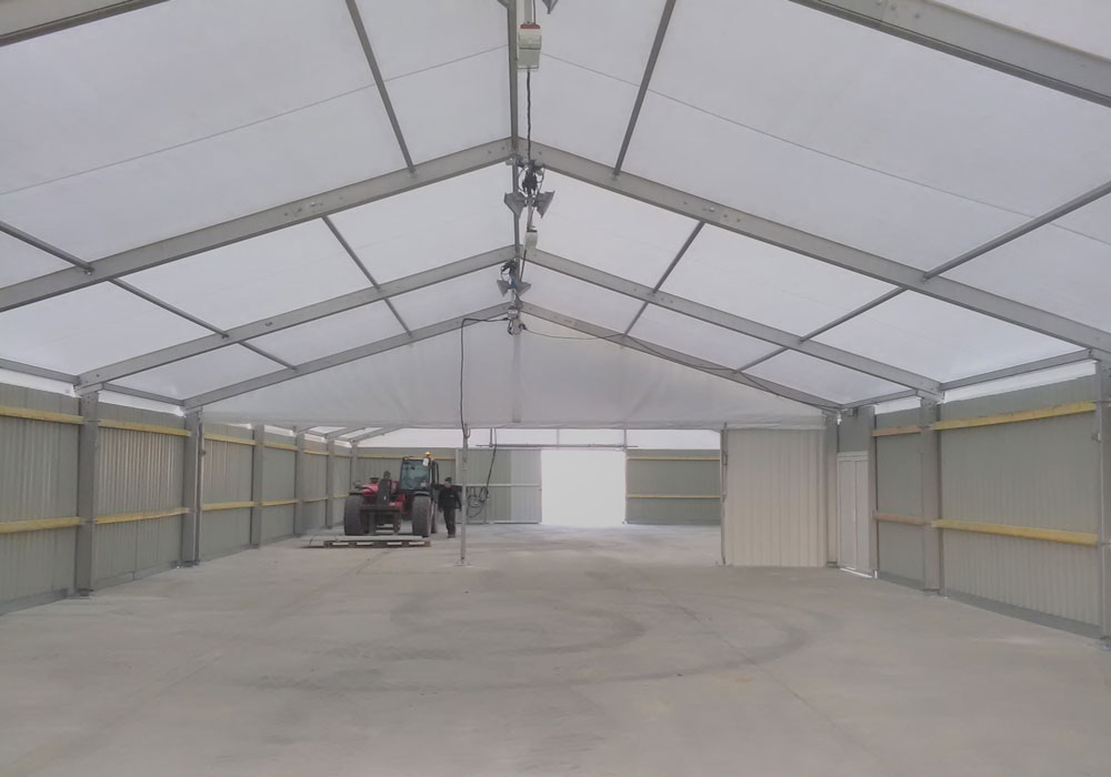 Tente de stockage - Surface 200 m2 - Lesage Stockage