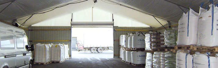 Entrepôt modulaire couvert