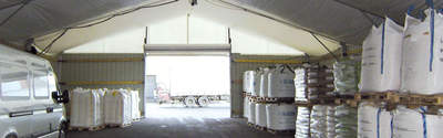 Entrepôt modulaire couvert
