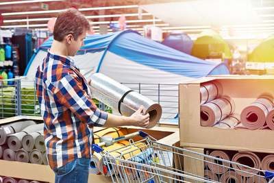 Tente de stockage pour vente saisonnière